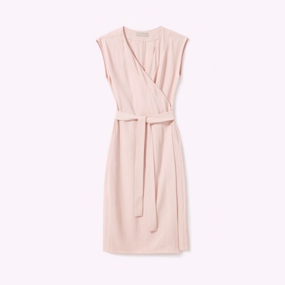 EVERLANE Japanese Gowave‎ Rose Wrap Midi Dress Size 2